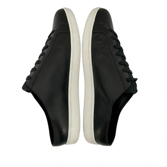 Vince Varley Backless Slip-On Sneakers Black Leather comfort Comfy Size 9.5 US - Picture 4 of 10